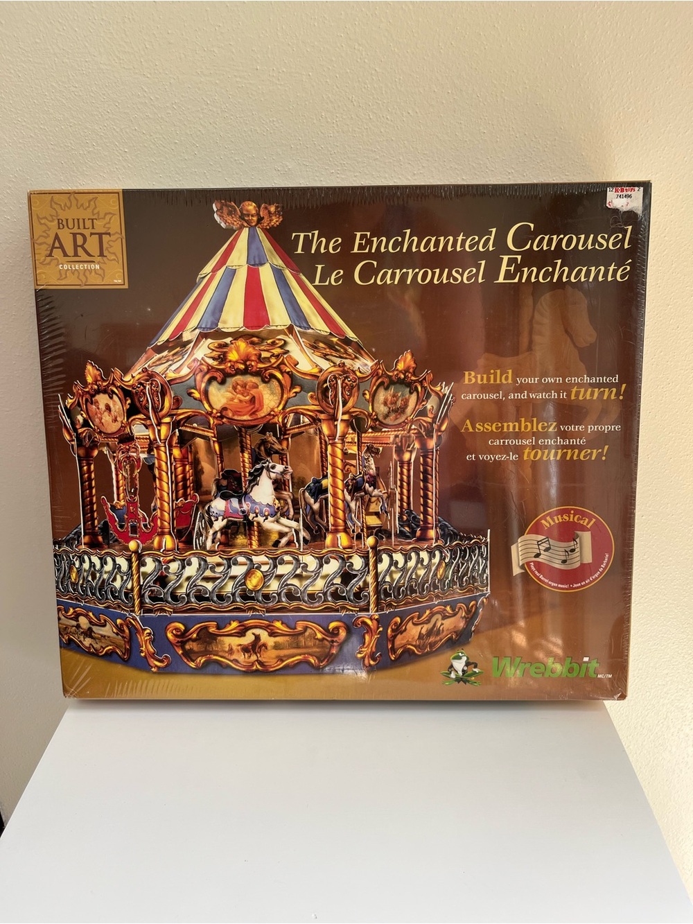 Wrebbit Vintage (1998) The Enchanted Carousel Puzzle NIB Plays Music Horses